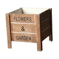 thumbnail image 3 of Maceta de madera para ventana, escultura rústica reciclada, micropaisajismo, para jardín, patio y exterior., 3 of 9