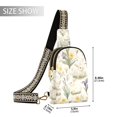 thumbnail image 2 of FORMRS Womens Crossbody Sling Bag Travel Daypack Shoulder Chest Backpack, Floral Rabbit, 2 of 7