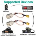 thumbnail image 2 of Paquete de 2 Cable de antena de Radio de mano hembra a macho SO239 conector RG316 Cable Coaxial delgado extensión de Cable de baja pérdida Cable de 6 pulgadas, 2 of 5