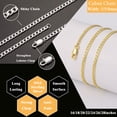 thumbnail image 3 of APSVO S925 Sterling Silver Plated Chains for Men Boys Women 3mm/5mm/8mm Cuban Necklace Birthday Valentines Day Jewelry Gifts Teen Him Her Girls Dad Mom Adults Kids Ideas 16/18/20/22/24/26/28 Inch, 3 of 9