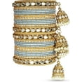 thumbnail image 3 of Indian Ethnic Partywear Handmade Bangles – Elegant Traditional Jewelry for Women | Perfect for Weddings, Festivals & Daily Ethnic Outfits, 3 of 6