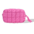 thumbnail image 1 of Bolsa de Maquillaje Única Bargains Bolsa Cosmética Acolchada Bolsa de Aseo Organizador de Maquillaje Organizador Cosmético de Viaje Bonita Bolsa de Maquillaje para Mujeres Rojo Rosa, 1 of 1