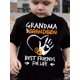 thumbnail image 1 of Chicfull Boys' Fashion "Grandma & Grandson Best Friends for Life" Letter Print T-Shirt - Casual Black Crew Neck Short Sleeve Tee with Heart & Hand Design, 100% Polyester, Machine Washable - Perfect f, 1 of 6