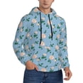 thumbnail image 2 of Sikiie Rose Flowers Men's Hoodie, Essentials Hoodie, Sweatshirt, Pullover Hooded Sweatshirt for Men-Large, 2 of 7
