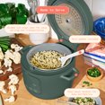 thumbnail image 6 of Beautiful 14-Cup Cooked, 6-Cups Uncooked Electric Rice and Grain Cooker, EverGood Ceramic Nonstick Coating, Thyme Green by Drew Barrymore, 6 of 18