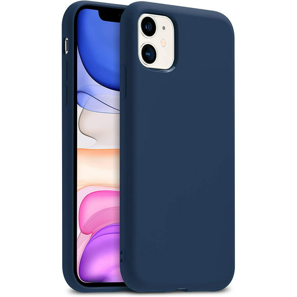 Iphone 11 Case Gmyle Smooth Gel Silicone Cover Cases Camera Protection Shockproof Slim Thin Light Flexible Fit Wireless Charging Compatible For Apple Iphone 11 19 6 1 Inches Navy Blue Walmart Com Walmart Com