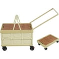 thumbnail image 4 of Collapsible Rolling Crate Portable Shopping Utility Cart Plastic Rolling Tool Box with 360°Rotate Wheel for Travel Shopping Moving Storage Office Use, 4 of 9
