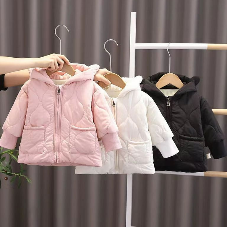KYAIGUO Baby Girls Winter Hooded Cotton Coats Jackets Toddler - Main Image