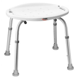 Walmeck Folding Shower Bench Wall Mounted Flip up Bath Seat Screw in Bathroom Chair Stool with Non slip Feet Drainage Holes Shower Head Slot for Elderly Seniors Disabled Walmart