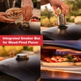 thumbnail image 3 of Nexgrill Ora 12" Tabletop Propane Pizza Oven, Cast Aluminum Frame, 14,000BTUs, Portable Gas Pizza Cooker with Foldable Legs, Wood Pellet Smoker Box, Rotating Cordierite Pizza Stone - 820-02003, 3 of 7