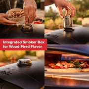 Nexgrill Ora 12 Tabletop Propane Pizza Oven, Cast Aluminum Frame, 14,000BTUs, Portable Gas Pizza Cooker with Foldable Legs, Wood Pellet Smoker Box, Rotating Cordierite Pizza Stone - 820-02003