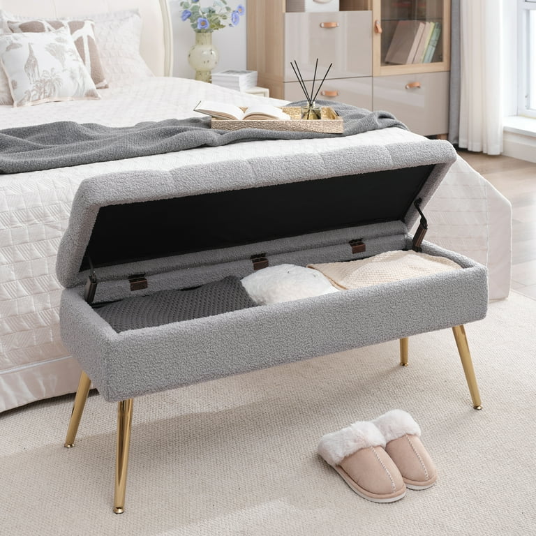 Storage Bench-Entryway Bench,Ottoman for Bedroom End of Bed,Modern