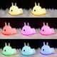 thumbnail image 4 of Luz Nocturna Infantil, Lámpara LED de Conejo de Silicona de 7 Colores, Lámpara Cambiante de Color Recargable USB con Control Remoto, Regalo para Cumpleaños de Bebé Regalo de Navidad, 4 of 5