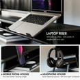 thumbnail image 3 of Fenge Monitor Stand, Dual Monitor Riser for 2 monitors with Adjustable Laptop Riser, 3 of 7