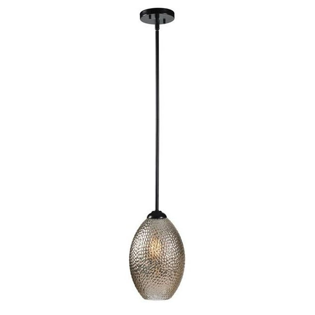 Kenroy Home 93702ORB Jensen 1-Light Bronze Pendant - Oval