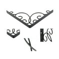 2PCS Iron Decorative Hanging Brackets Shelf Brackets Wall Mounted