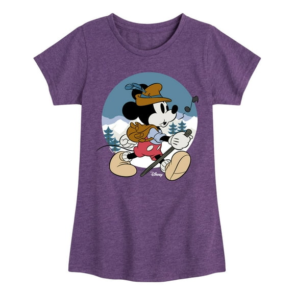 Disney - Alpine Mickey - Toddler & Youth Girls Short Sleeve Graphic T-Shirt