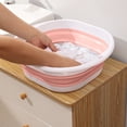 thumbnail image 4 of Euaioeiu Collapsible Portable Silicone Wash Basin Foldable Travel Foot Soak Tub Multipurpose Sink for Camping Backpacking Dormitory Home Bathroom, 4 of 8