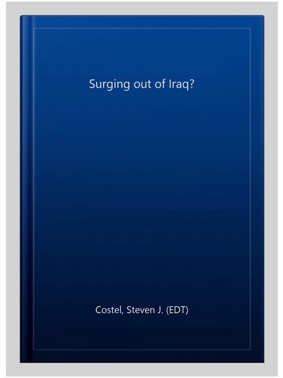 Pre-Owned Surging out of Iraq?