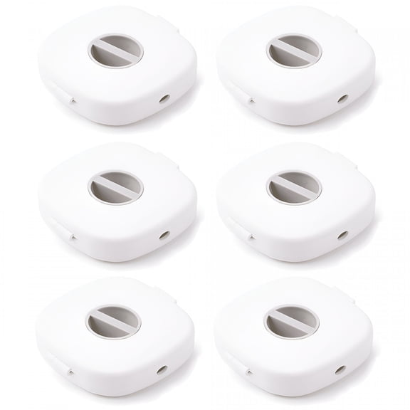 GJX 6-Piece Retractable Cord Set for USB, Headsets, Mice - Compact Cable Winder Cases for Tidy Charging Efficient Cable Organizer