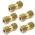 thumbnail image 1 of Conector de tubo para línea de agua para hacer hielo, 1/4 pulgadas de diámetro exterior x 1/4 pulgadas de diámetro exterior (5), 1 of 4