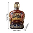 thumbnail image 2 of 250th Anniversary American Heritage Whiskey Decanter, 1776-2026 "We the People" Commemorative Glass Bottle, Patriotic Liberty Bell Topper for Bourbon & Scotch, 15cm High Borosilicate Gift (1pc), 2 of 7