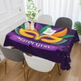 thumbnail image 5 of Coolnut Mardi Gras Rectangle Tablecloth Spill-Proof Polyester Table Cloth Table Cover for Kitchen Dining Picnic Holiday Party Decoration,60"x90", 5 of 7