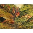 thumbnail image 4 of Ambesonne Giraffe Quilted Bedspread Set 3 Pcs, Savannah Animals Wildlife, Queen Size, Dark Orange and Green, 4 of 5
