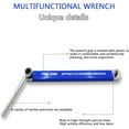 thumbnail image 5 of Pro Zero Offset Extension Wrench - 2024 New Offset Extension Wrench, 15 Inch Multifunctional Extension Wrench with 1/4", 3/8", 1/2" Square Drive Adapters, Best Impact Offset Extension For Tight Space, 5 of 10