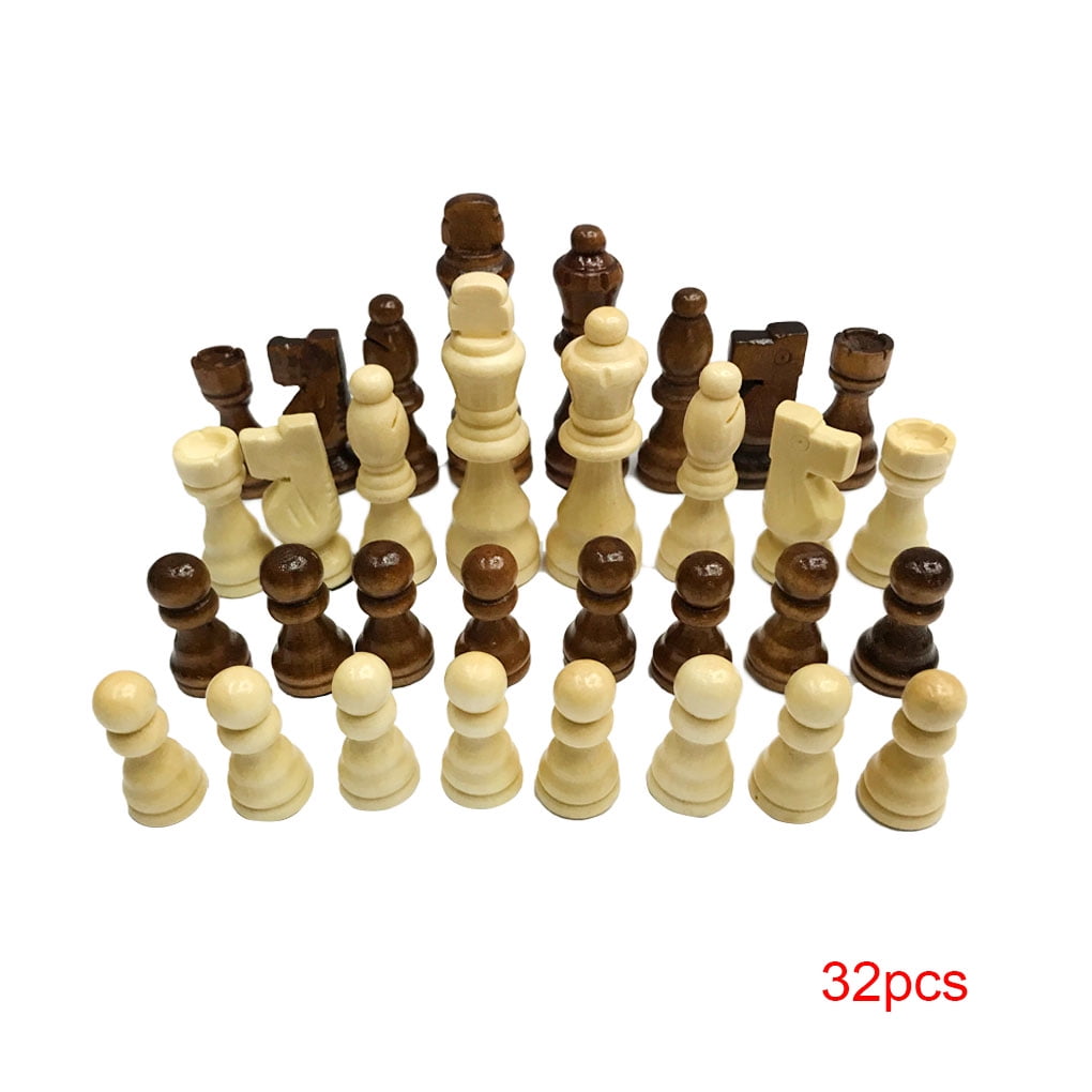 Premium Solid Wood Chess Set With Zinc Alloy Metal Weighted Pieces