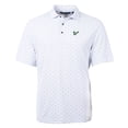 thumbnail image 2 of Men's Cutter & Buck White South Florida Bulls Big & Tall Virtue Eco Pique Tile Print Recycled Polo, 2 of 3