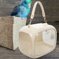 thumbnail image 7 of LOLIPPYY Portable Parrot Travel Cage - Transparent Bird Carrier for Small Animals, Parakeets, Cockatiels, and Accessories Included, 7 of 7