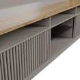 thumbnail image 5 of Manhattan Comfort Pomander 71.49" Free Standing Entertainment Center with D&eacute;cor Shelves in Grey Gloss 402251, 5 of 9