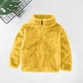thumbnail image 2 of HAiming Girls Zip up Fleece Jackets Soft Warm Winter Jackets Coats Casual Long Sleeve Outwear Clothes with Pockets, 2 of 3