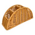 thumbnail image 1 of GOOHOCHY Cesta de ratán sintético para guardar mandos a distancia, caja de almacenamiento para escritorio, con estantes divididos, para teléfonos móviles, pinceles de maquillaje, bolígrafos y, 1 of 8