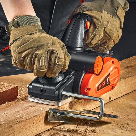 KFFKFF Hand Planer Corded Electric Hand Planer 3-1/4" 16500 RPM Woodworking DIY