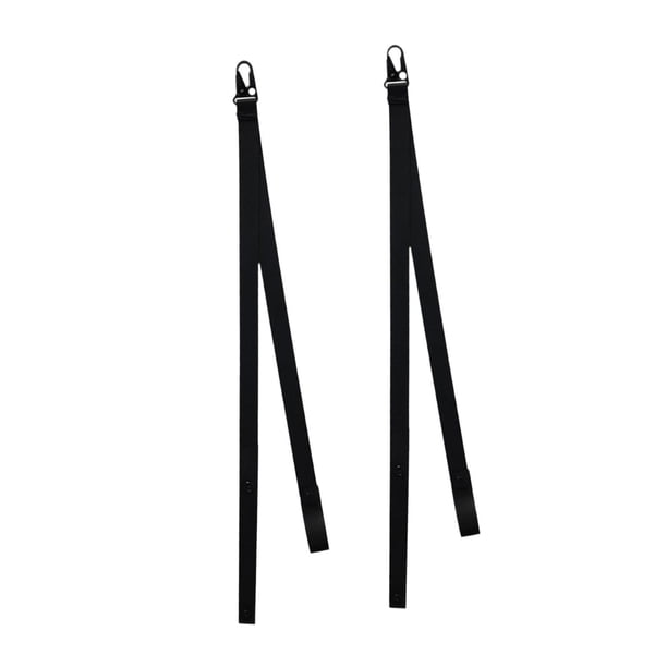 Soporte de correa para pompones de porrista, 2 uds., para mochila, baile, fácil de usar, cierre a presión para reuniones deportivas, mochila de Negro