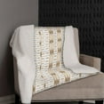 thumbnail image 5 of Amrita Sen Wild Geo Prism Wool Sherpa Blanket 30x40 Indoor Outdoor Cream, 5 of 5