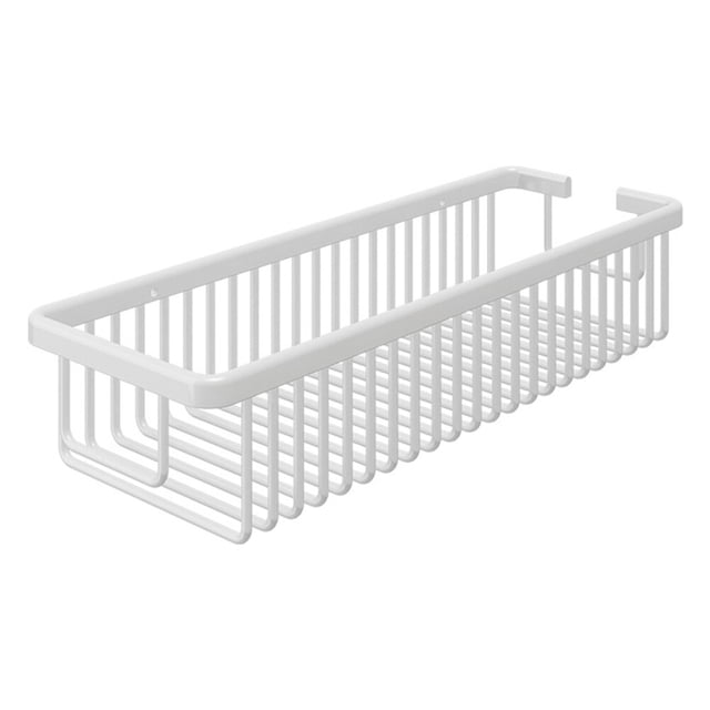 HEALEEP Bathroom Wall Storage Shower Shelf Aluminum Space-saving Net Basket Design 1Pack