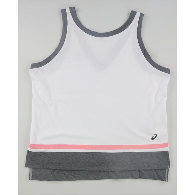 ASICS Womens Color Block Tank Top whtgrypnk XS