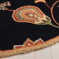 thumbnail image 4 of Safavieh Chelsea Desi Bordered Area Rug, Black/Orange, 4'6" x 6'6" Oval, 4 of 11