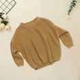 thumbnail image 2 of Generic Toddler Boys Long Sleeve Sweater Baby Girl Solid Knit Sweater Boy Cotton Long Sleeve Pullover Top Fall Winter Pullover Knitwear, 2 of 4