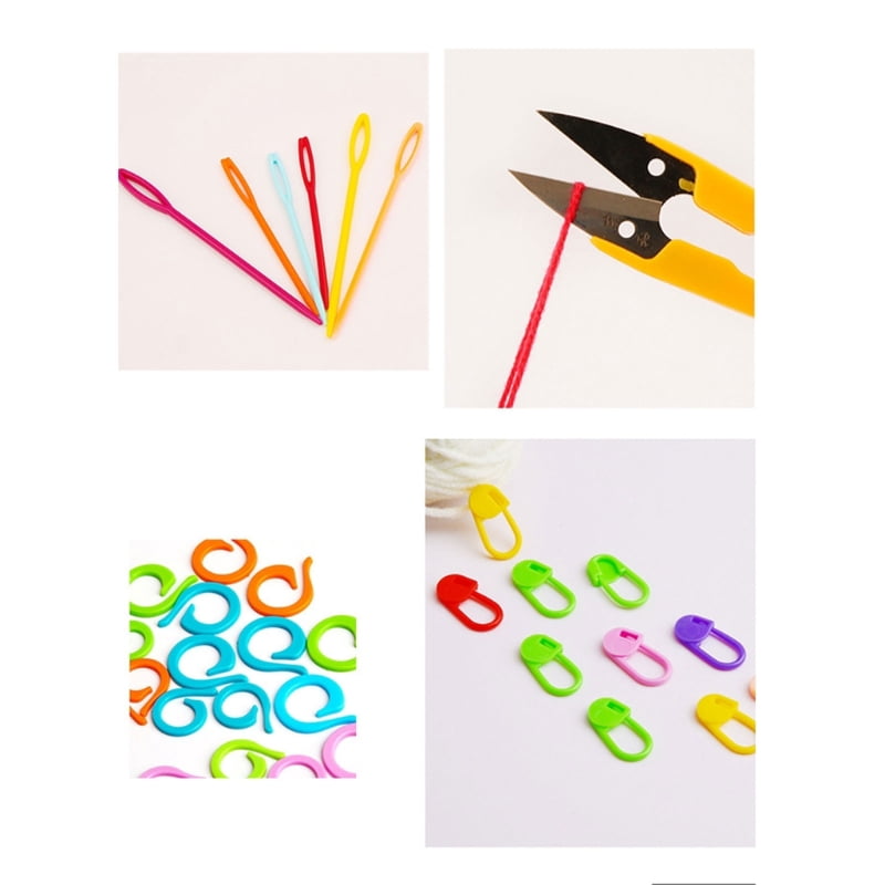 83 Pcs Soft Handles Crochet Set Comfortable Knitting Needles Kit Weaving Tools Ergonomic Crochet Hooks Easy to Use