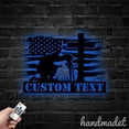 thumbnail image 2 of Handmadetneonsign Soldier Kneeling Praying Wall Art Light, Soldier Metal Sign Wall Decor, Soldier Metal Decor, 2 of 5