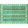 thumbnail image 1 of Ahgly Company Indoor Rectangle Abstract Turquoise Blue Modern Area Rugs, 6' x 9', 1 of 4