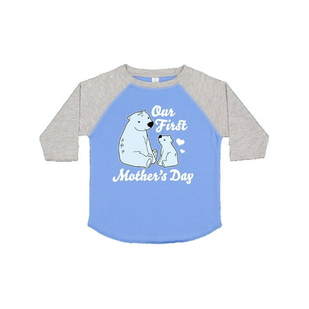 

Inktastic Our First Mothers Day with Polar Bears Gift Toddler Boy or Toddler Girl T-Shirt