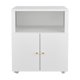 thumbnail image 4 of QinaQin Mueble metálico para impresora y archivo, gabinete con repisa ajustable y ruedas, ideal para home office, garaje o espacios pequeños, 4 of 7