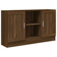 thumbnail image 1 of vidaXL Sideboard Brown Oak 120x30.5x70 cm Engineered Wood, 1 of 5