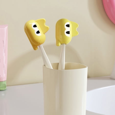 Ohmyroo Portable Toothbrush Head Cover Set Hygienic Travel Storage Clip For Personal And Family Oral Care