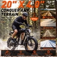 thumbnail image 5 of YUCHETX Electric Bike for Adults,750W Motor ,Top Speed 28MPH, Max 55miles,20"×4.0" Fat Tires,48V 16.8Ah Battery,UL 2849,Fit for 18+, 5 of 10